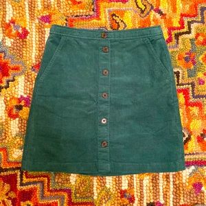 NWT J. Crew Factory Corduroy Mini Skirt